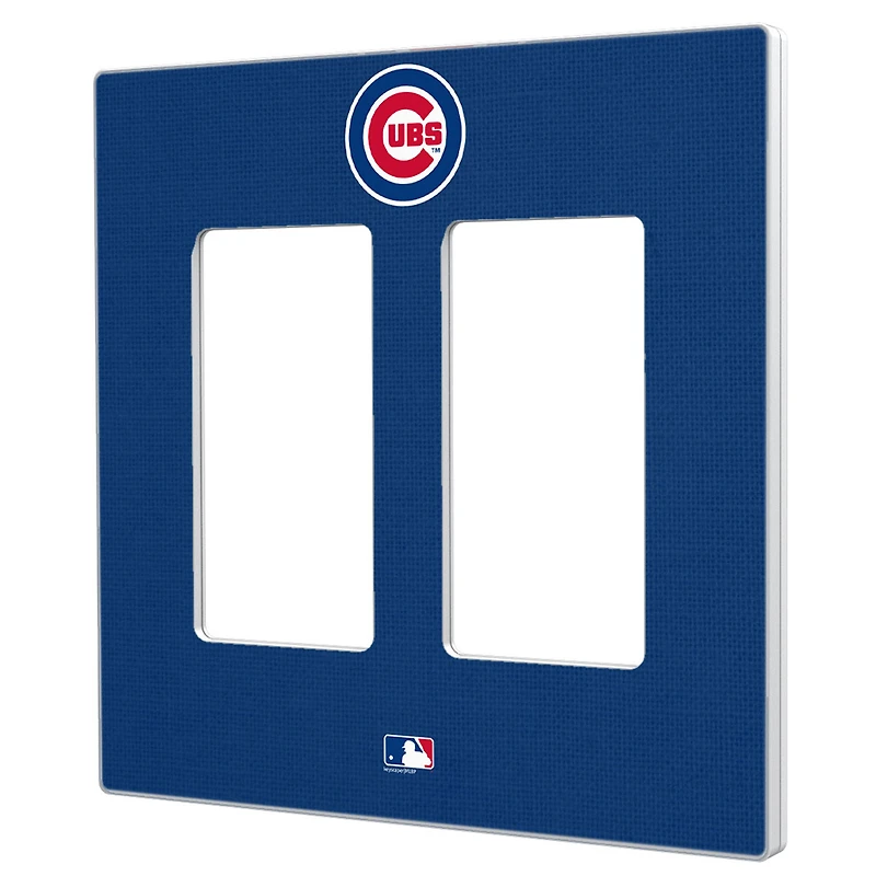 Chicago Cubs Solid Double Rocker Light Switch Plate