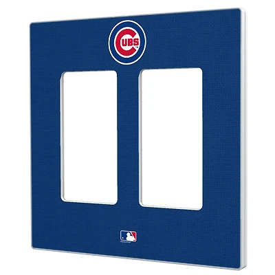 Chicago Cubs Solid Double Rocker Light Switch Plate