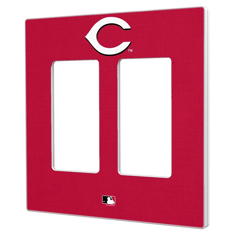 Cincinnati Reds Solid Double Rocker Light Switch Plate