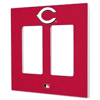 Cincinnati Reds Solid Double Rocker Light Switch Plate