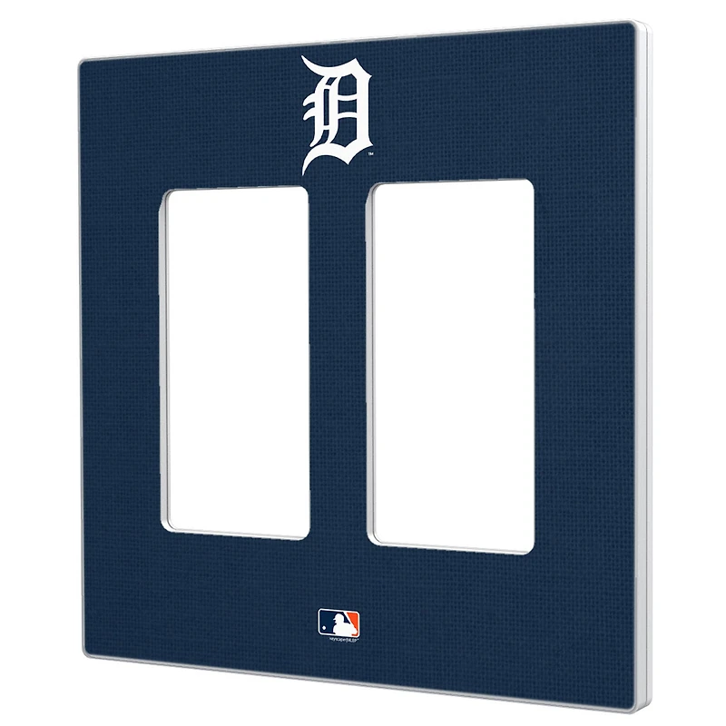 Detroit Tigers Solid Double Rocker Light Switch Plate
