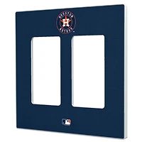 Houston Astros Solid Double Rocker Light Switch Plate
