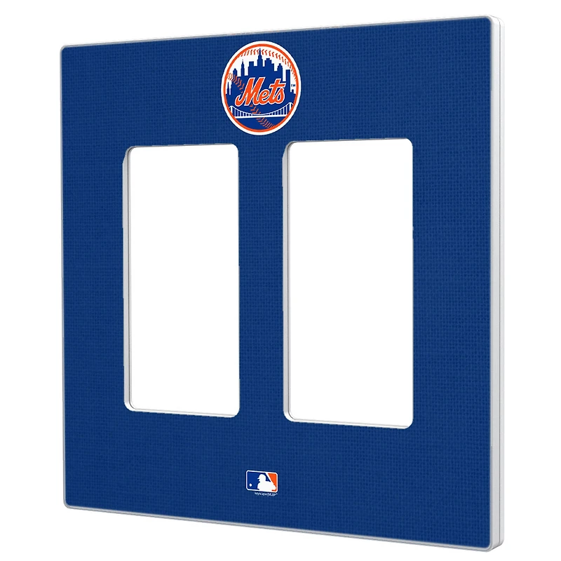 New York Mets Solid Double Rocker Light Switch Plate