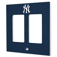 New York Yankees Solid Double Rocker Light Switch Plate