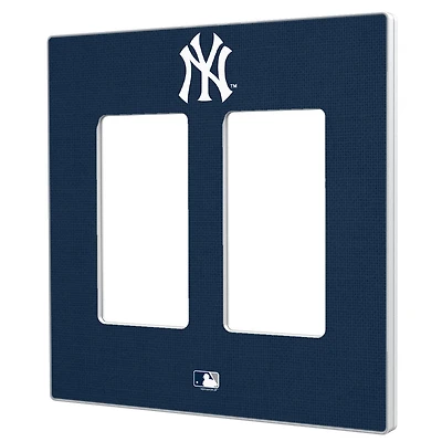 New York Yankees Solid Double Rocker Light Switch Plate