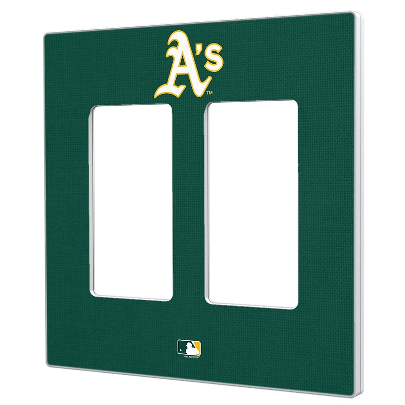 Athletics Solid Double Rocker Light Switch Plate