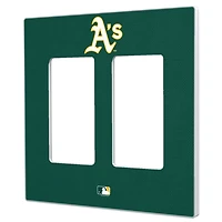 Athletics Solid Double Rocker Light Switch Plate