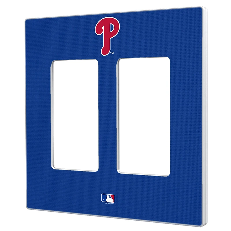 Philadelphia Phillies Solid Double Rocker Light Switch Plate