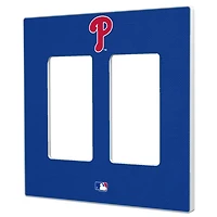 Philadelphia Phillies Solid Double Rocker Light Switch Plate