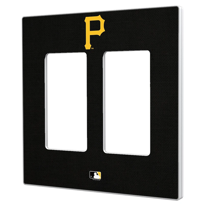 Pittsburgh Pirates Solid Double Rocker Light Switch Plate