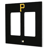 Pittsburgh Pirates Solid Double Rocker Light Switch Plate