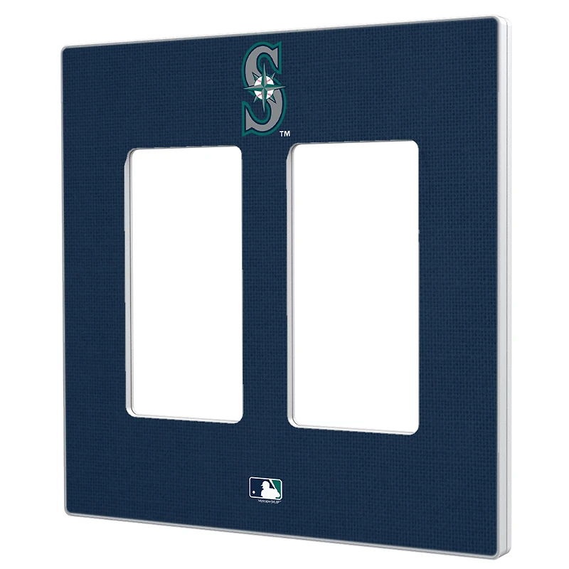 Seattle Mariners Solid Double Rocker Light Switch Plate