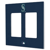Seattle Mariners Solid Double Rocker Light Switch Plate