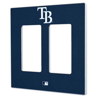 Tampa Bay Rays Solid Double Rocker Light Switch Plate