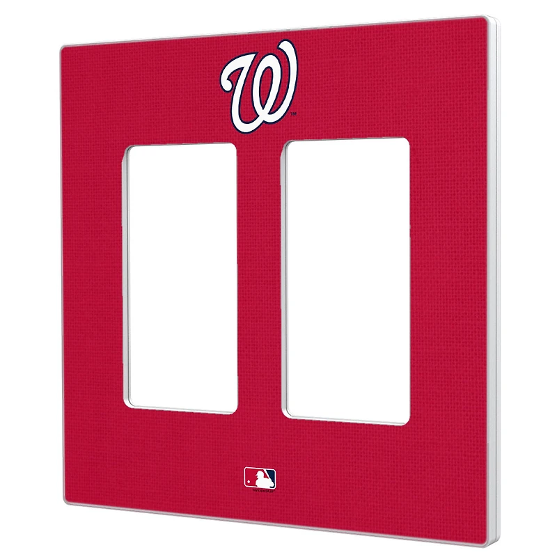 Washington Nationals Solid Double Rocker Light Switch Plate