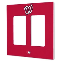 Washington Nationals Solid Double Rocker Light Switch Plate