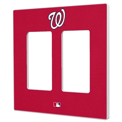 Washington Nationals Solid Double Rocker Light Switch Plate