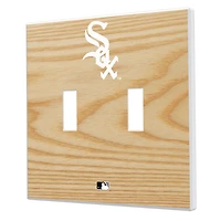 Chicago White Sox Baseball Bat Design Double Toggle Light Switch Plates