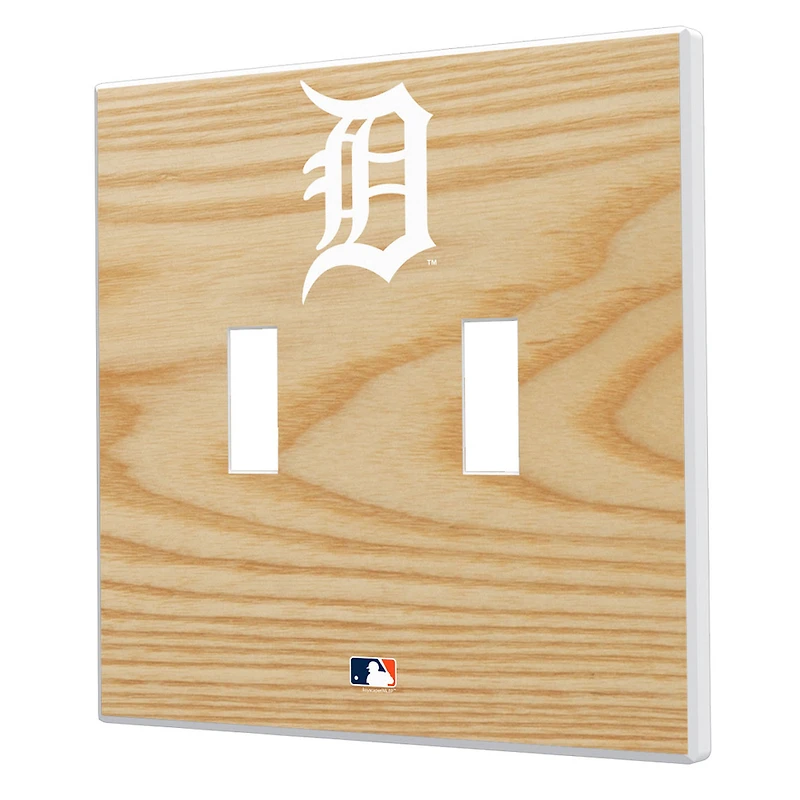 Detroit Tigers Baseball Bat Design Double Toggle Light Switch Plates