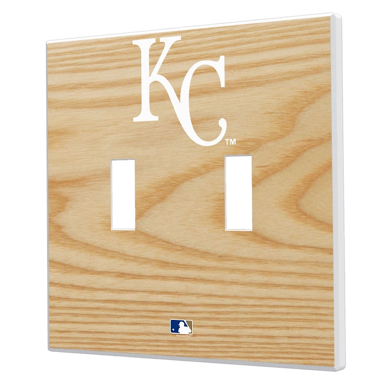 Kansas City Royals Baseball Bat Design Double Toggle Light Switch Plates