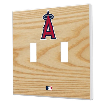 Los Angeles Angels Baseball Bat Design Double Toggle Light Switch Plates