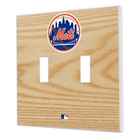 New York Mets Baseball Bat Design Double Toggle Light Switch Plates