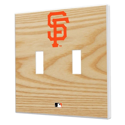 San Francisco Giants Baseball Bat Design Double Toggle Light Switch Plates