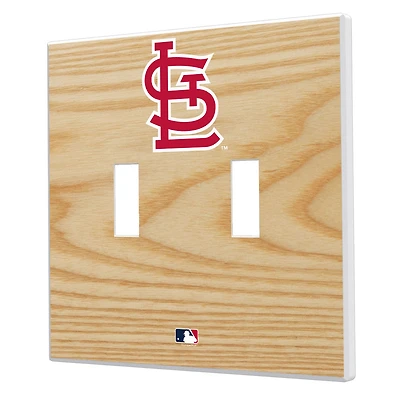St. Louis Cardinals Baseball Bat Design Double Toggle Light Switch Plates