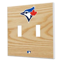Toronto Blue Jays Baseball Bat Design Double Toggle Light Switch Plates