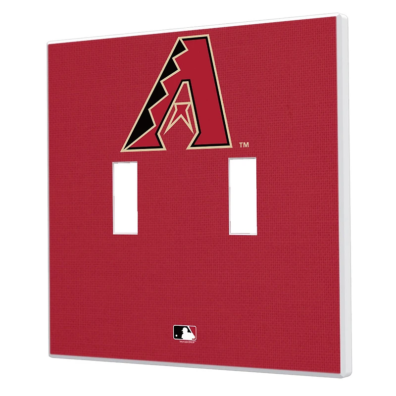 Arizona Diamondbacks Solid Design Double Toggle Light Switch Plate