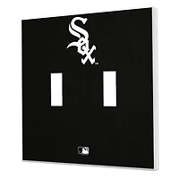 Chicago White Sox Solid Design Double Toggle Light Switch Plate