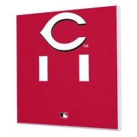 Cincinnati Reds Solid Design Double Toggle Light Switch Plate