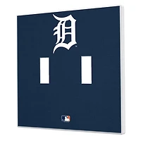 Detroit Tigers Solid Design Double Toggle Light Switch Plate