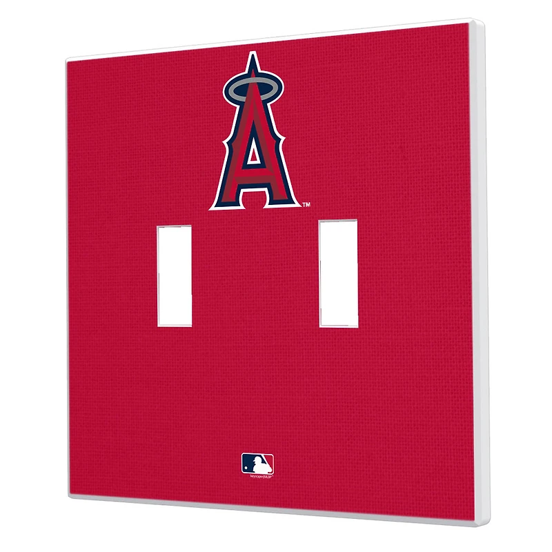 Los Angeles Angels Solid Design Double Toggle Light Switch Plate