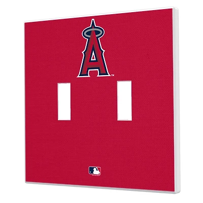 Los Angeles Angels Solid Design Double Toggle Light Switch Plate