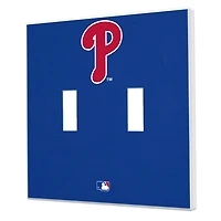 Philadelphia Phillies Solid Design Double Toggle Light Switch Plate