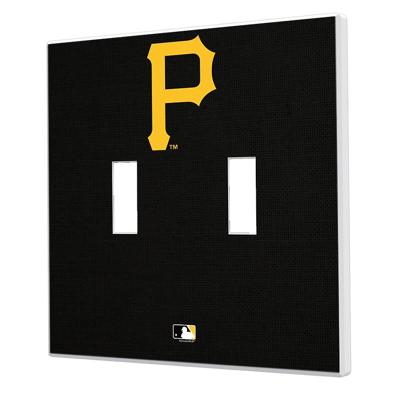 Pittsburgh Pirates Solid Design Double Toggle Light Switch Plate