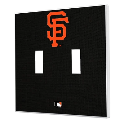 San Francisco Giants Solid Design Double Toggle Light Switch Plate
