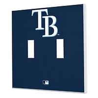 Tampa Bay Rays Solid Design Double Toggle Light Switch Plate