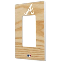 Atlanta Braves Baseball Bat Design Single Rocker Light Switch Plate