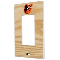 Baltimore Orioles Baseball Bat Design Single Rocker Light Switch Plate