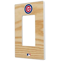 Chicago Cubs Baseball Bat Design Single Rocker Light Switch Plate