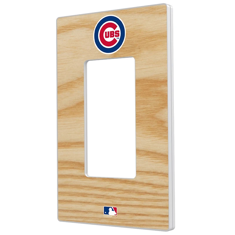 Chicago Cubs Baseball Bat Design Single Rocker Light Switch Plate
