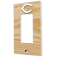 Cincinnati Reds Baseball Bat Design Single Rocker Light Switch Plate