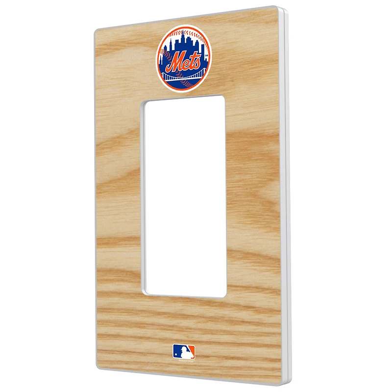 New York Mets Baseball Bat Design Single Rocker Light Switch Plate
