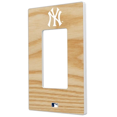 New York Yankees Baseball Bat Design Single Rocker Light Switch Plate