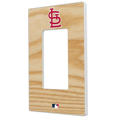 St. Louis Cardinals Baseball Bat Design Single Rocker Light Switch Plate