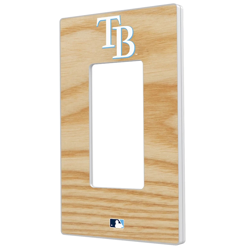 Tampa Bay Rays Baseball Bat Design Single Rocker Light Switch Plate