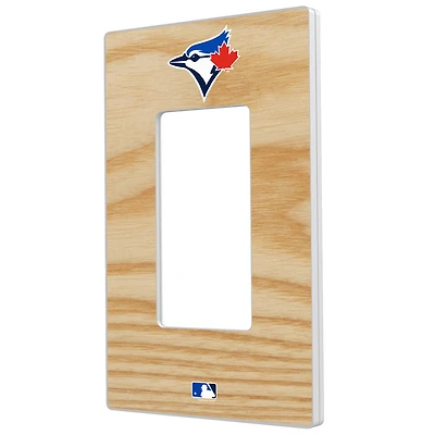 Toronto Blue Jays Baseball Bat Design Single Rocker Light Switch Plate