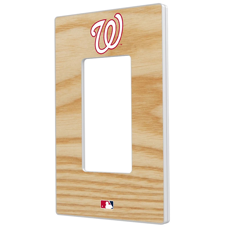 Washington Nationals Baseball Bat Design Single Rocker Light Switch Plate
